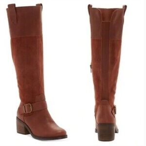 Lucky Brand Women's Kailan Equestrian Boot in Rye